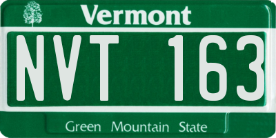 VT license plate NVT163