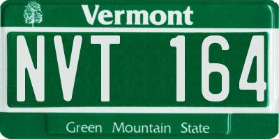 VT license plate NVT164