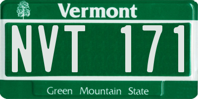 VT license plate NVT171