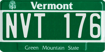 VT license plate NVT176