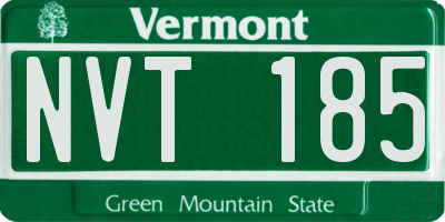 VT license plate NVT185