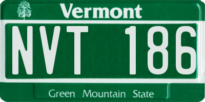VT license plate NVT186