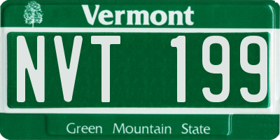 VT license plate NVT199