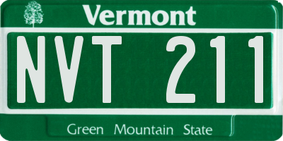 VT license plate NVT211