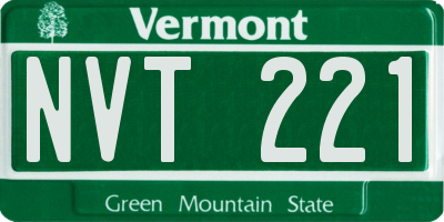 VT license plate NVT221
