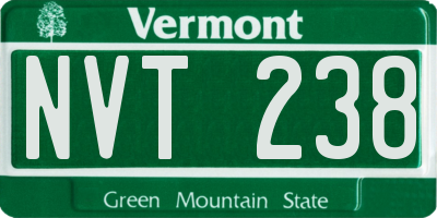 VT license plate NVT238