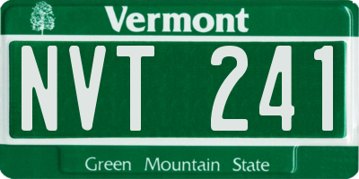 VT license plate NVT241