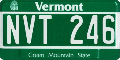 VT license plate NVT246