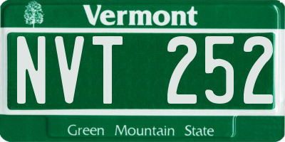VT license plate NVT252