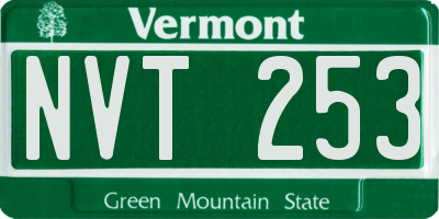 VT license plate NVT253