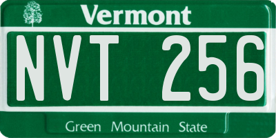 VT license plate NVT256
