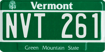 VT license plate NVT261