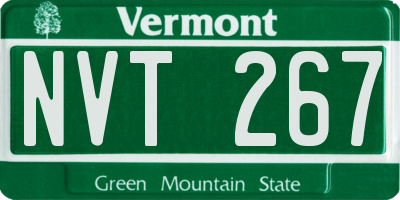 VT license plate NVT267