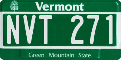 VT license plate NVT271