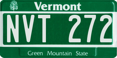 VT license plate NVT272