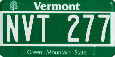 VT license plate NVT277