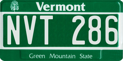 VT license plate NVT286