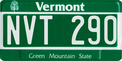 VT license plate NVT290