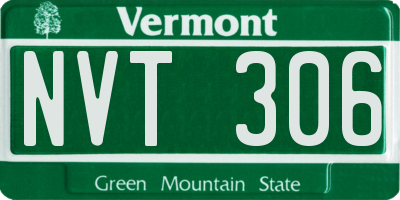 VT license plate NVT306