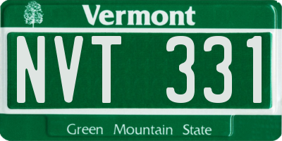 VT license plate NVT331