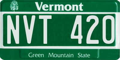 VT license plate NVT420
