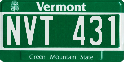 VT license plate NVT431