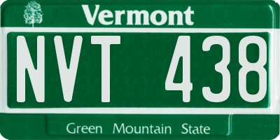 VT license plate NVT438