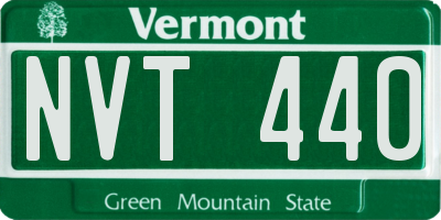 VT license plate NVT440