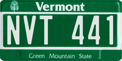 VT license plate NVT441