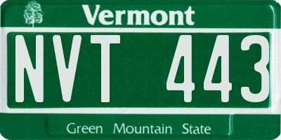 VT license plate NVT443