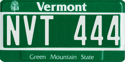 VT license plate NVT444