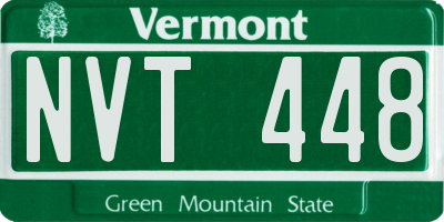 VT license plate NVT448