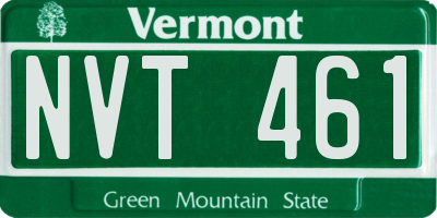 VT license plate NVT461