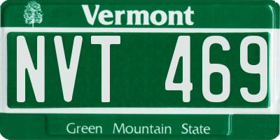 VT license plate NVT469