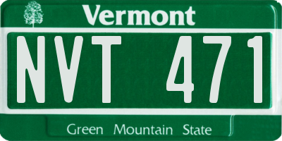 VT license plate NVT471