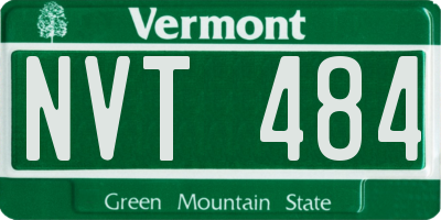 VT license plate NVT484