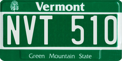 VT license plate NVT510