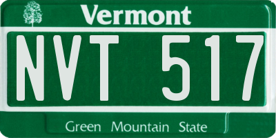 VT license plate NVT517