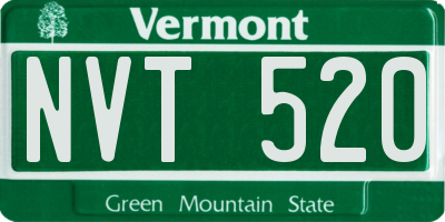 VT license plate NVT520