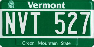 VT license plate NVT527
