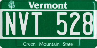 VT license plate NVT528