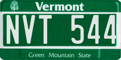 VT license plate NVT544