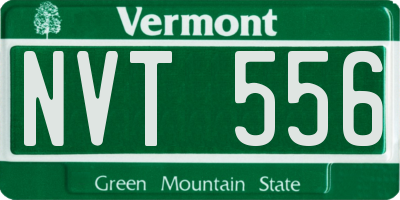 VT license plate NVT556