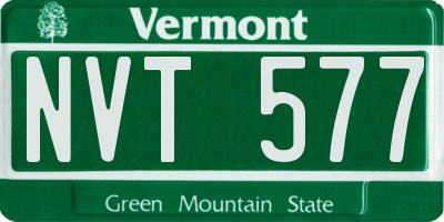 VT license plate NVT577