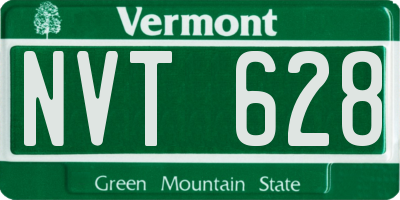 VT license plate NVT628
