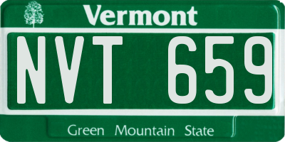 VT license plate NVT659