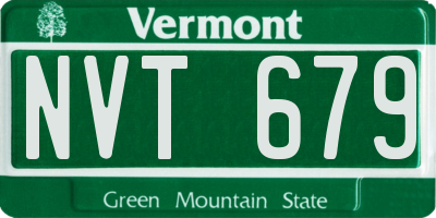 VT license plate NVT679