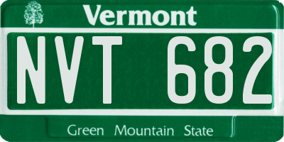 VT license plate NVT682
