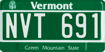 VT license plate NVT691