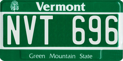 VT license plate NVT696
